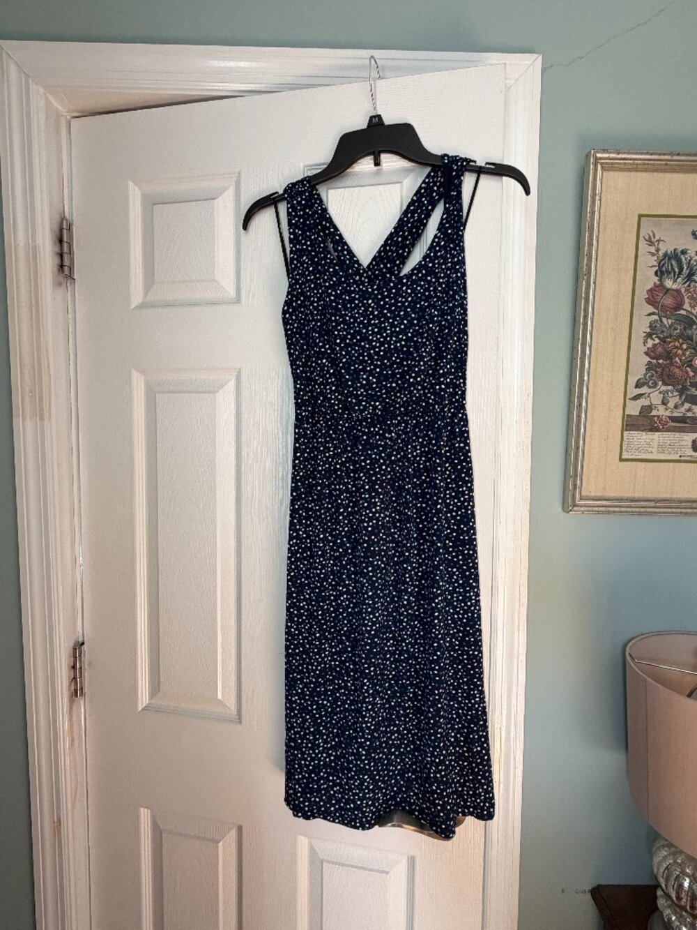 Polka Dot Sleeveless Maternity Dress